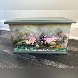 Unique Fairy Magical Whimsical Forest Lake  Nymph Wooden Box Large
